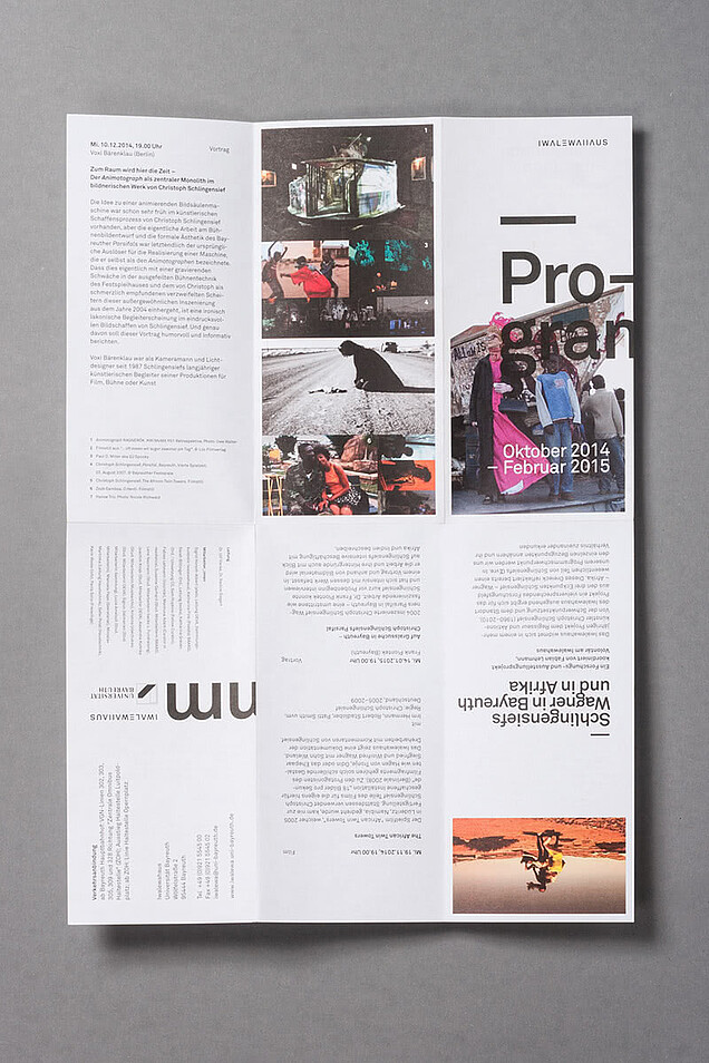 Bild von Programm-Poster für das Iwalewahaus